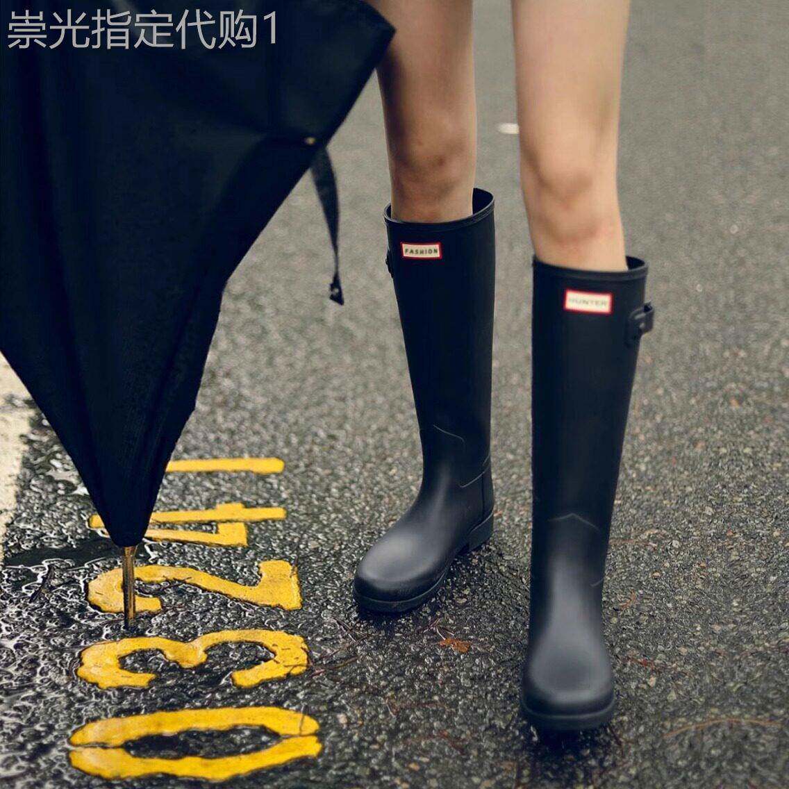 羊皮版~真皮厚底增高长靴子女鞋夏新款雨靴圆头骑行靴长筒高筒靴