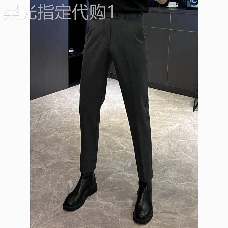 UASK商务休闲裤男春秋季2026新款抗皱免烫高端男士修身小脚西装裤