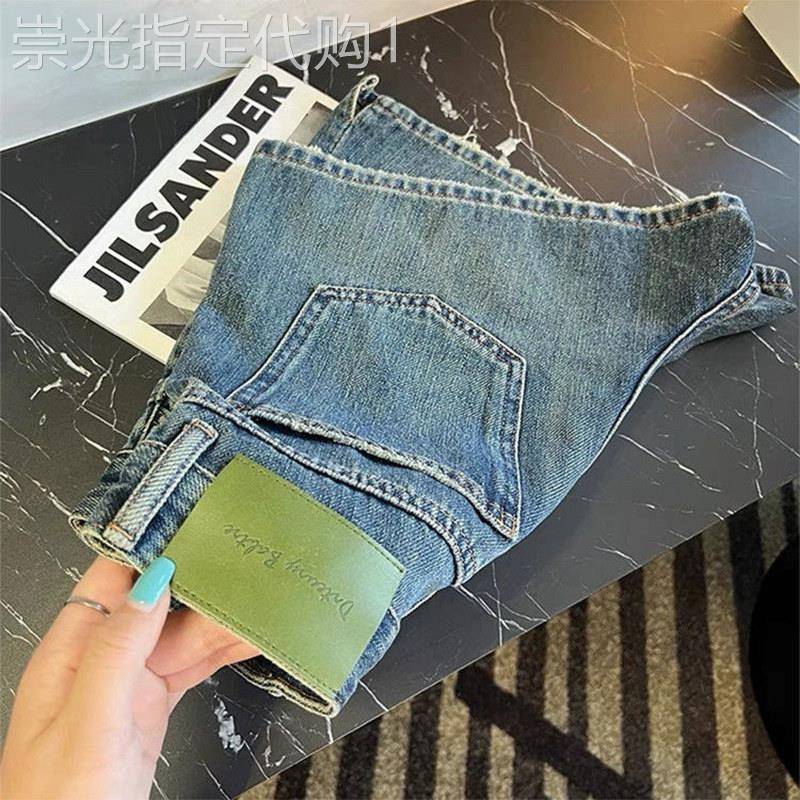 蓝色牛仔短裤女夏2025新款潮宽松高腰显瘦小个子辣妹a字阔腿热裤