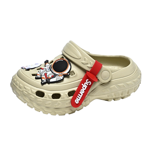 儿童洞洞鞋男童拖鞋夏季新款防滑中大童宝宝外穿沙滩鞋男孩凉拖鞋