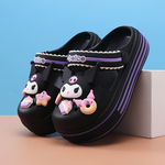 儿童洞洞鞋女童拖鞋夏季新款凉鞋防滑软底卡通女孩大童外穿沙滩鞋