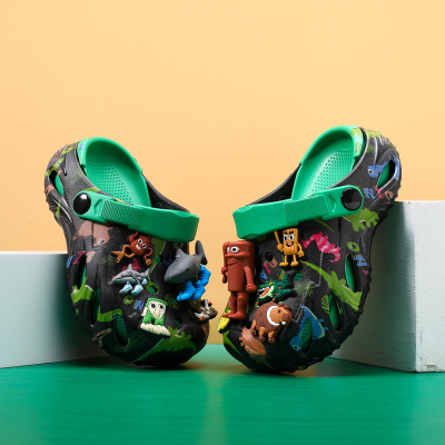山海经儿童洞洞鞋男童拖鞋2025新款夏季防滑软底大童男孩沙滩凉鞋