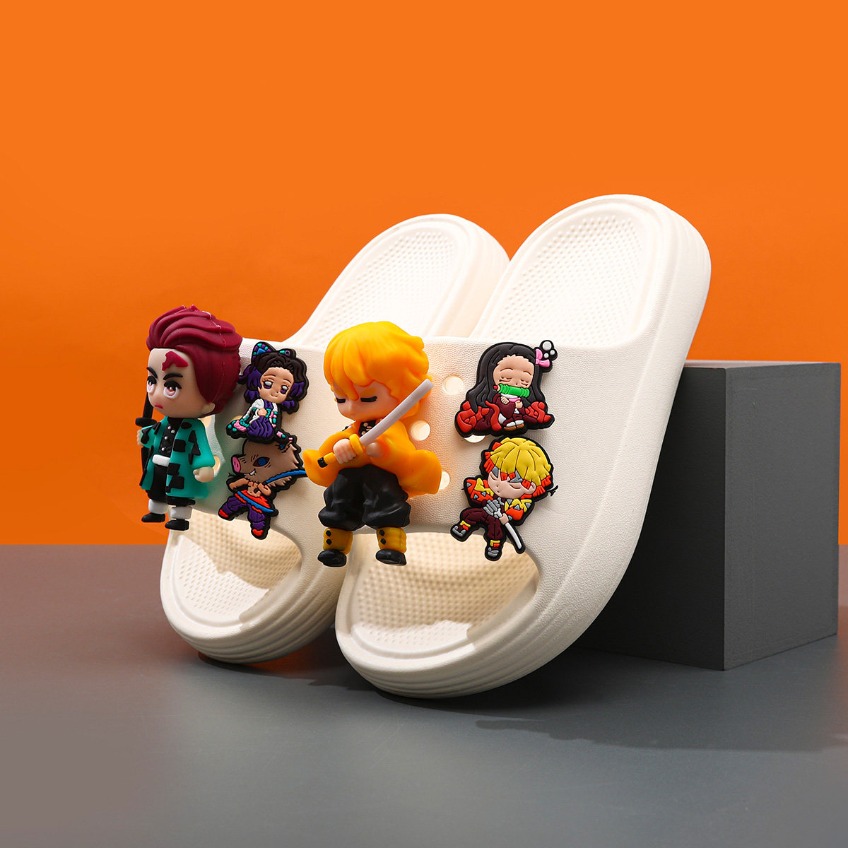 鬼灭之刃儿童拖鞋男童2026夏季新款室内家居宝宝防滑软底男孩凉拖