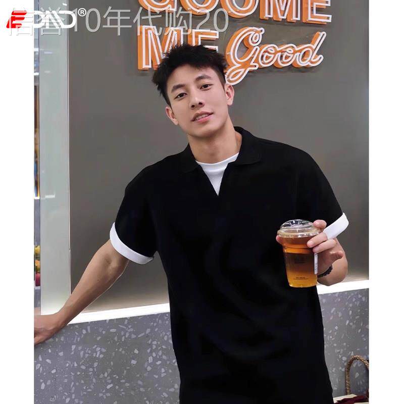 假两件海鸥领polo衫男士短袖T恤2026新款夏季高级感痞帅上衣男款