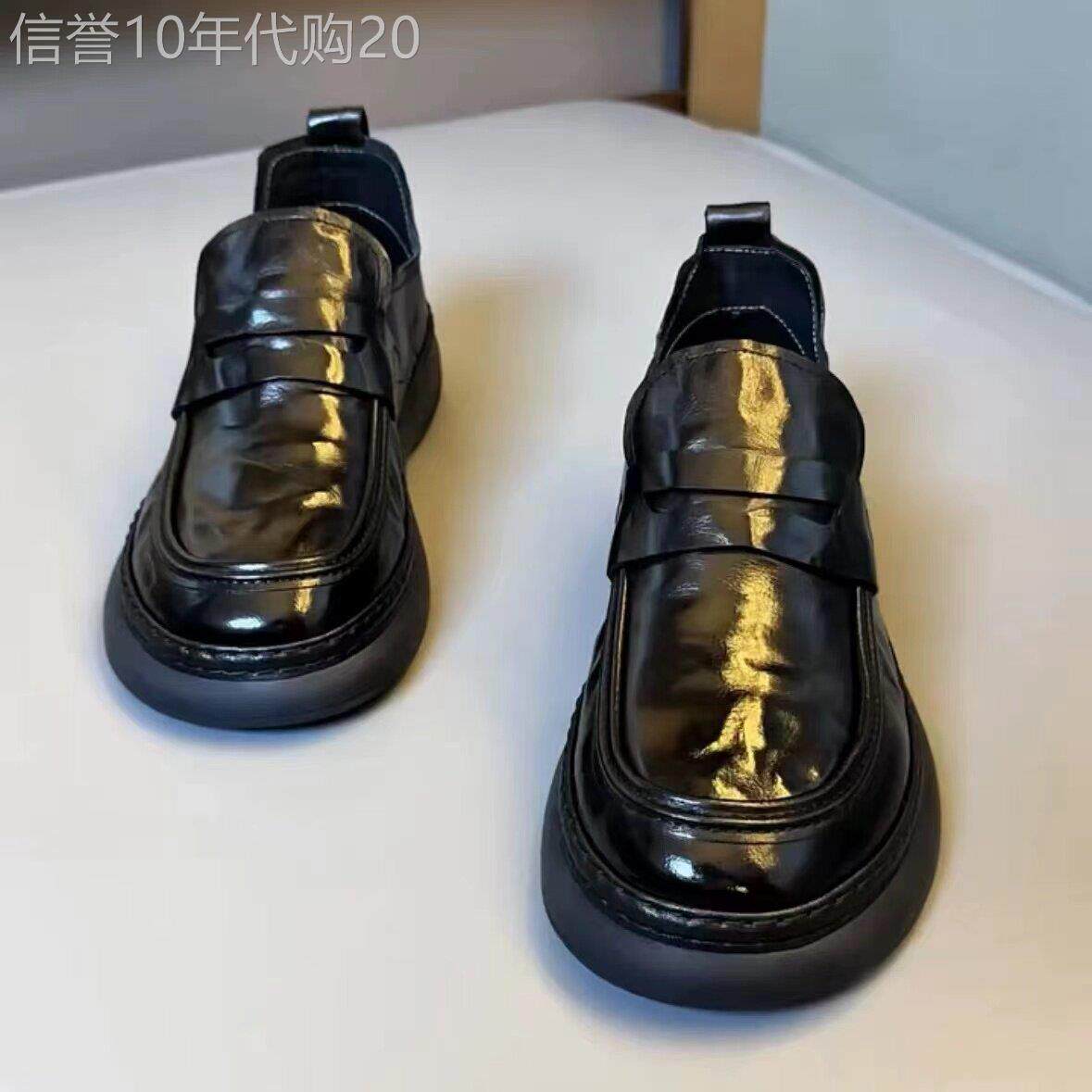 气质文艺秋日~Mysterious Gifs轻奢休闲乐福鞋男轻质一脚蹬豆豆鞋