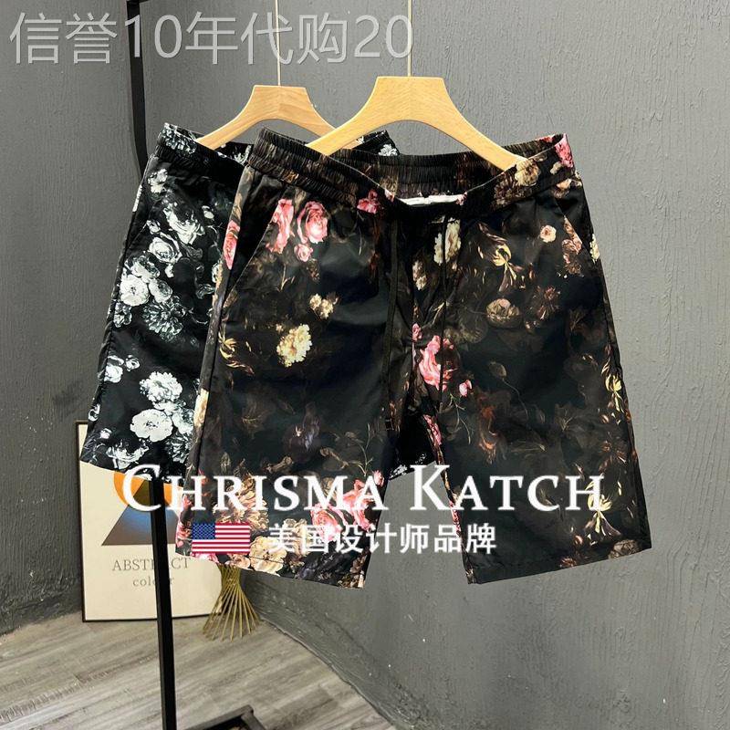 出口美国⭐Chrisma Katch~薄款百搭休闲印花沙滩五分裤男士外穿