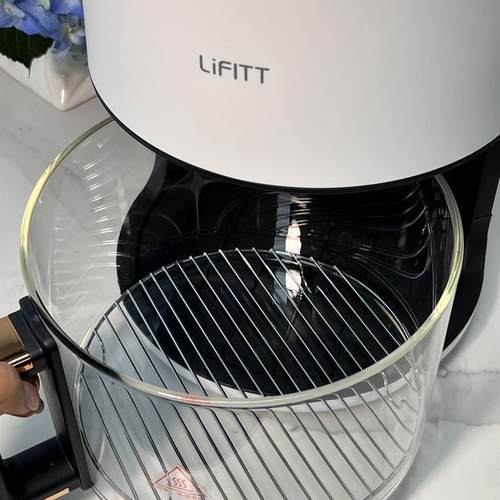 空气炸锅5.5L高硼硅可视玻璃内胆