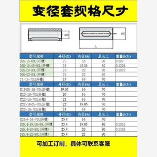 A25机型精密变径套Star刀套 数控车床减径套走芯机导套西铁城A20