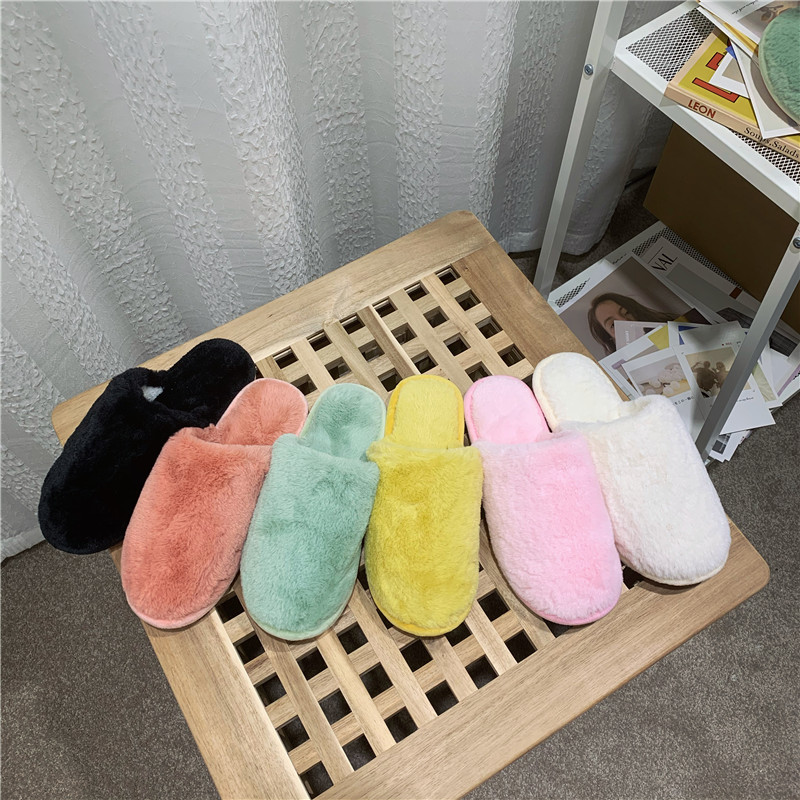 毛毛拖鞋女韩版时尚秋冬室内居家