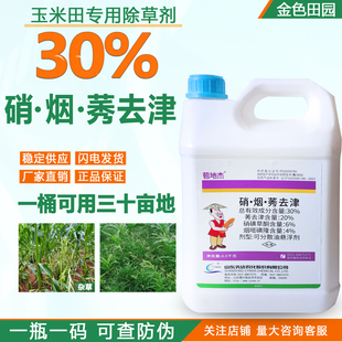 先达苞地杰30%硝烟莠去津玉米苗后专用除草剂烟嘧磺隆硝磺草酮药