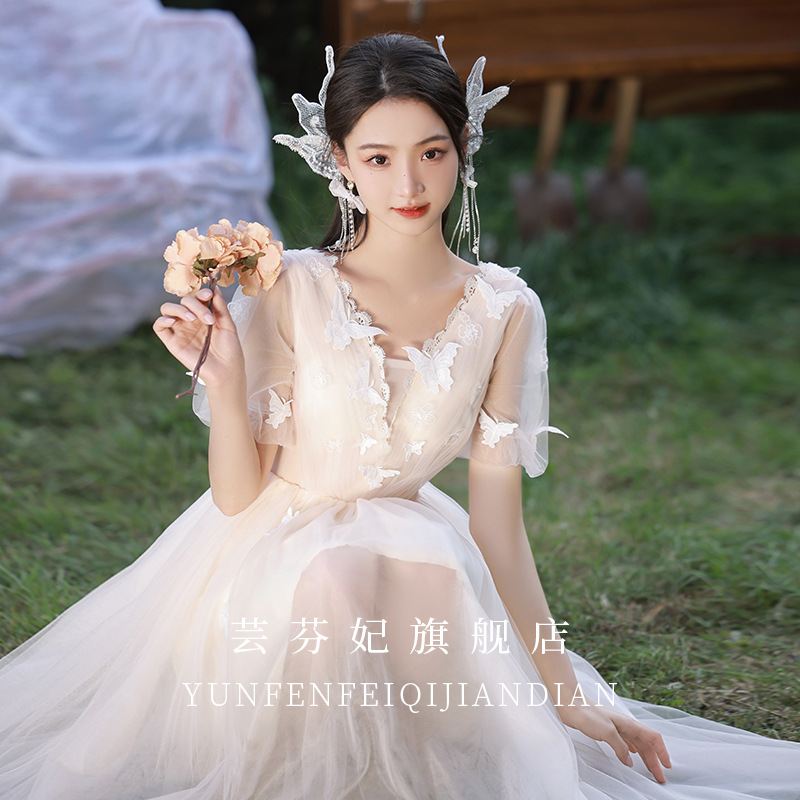 晚礼服女夏季高端轻奢小众成人礼连衣裙领证登记小礼服宴会