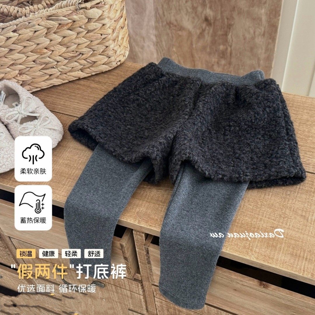 女童秋冬季加绒保暖假两件裤子女童时髦裤子宝宝洋气百搭款打底裤,女装/女士精品,打底裤,淘宝优惠券,粉丝福利购,淘宝优惠卷
