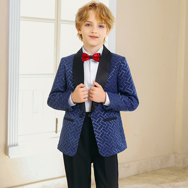 男童西装套装儿童国庆演出英伦风元旦小主持人花童钢琴小西服外套