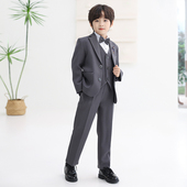 男童主持人花童礼服中大童男孩帅气钢琴演出 2026新款 儿童西装 套装