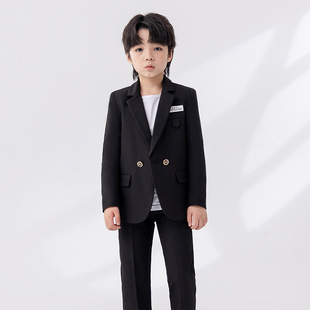 男童休闲西服2024新款儿童帅气主持人礼服套装花童洋气小西服韩版