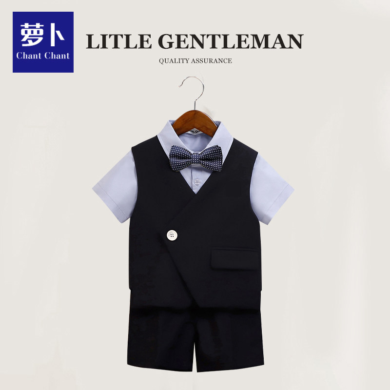 儿童礼服男童夏季钢琴演出服