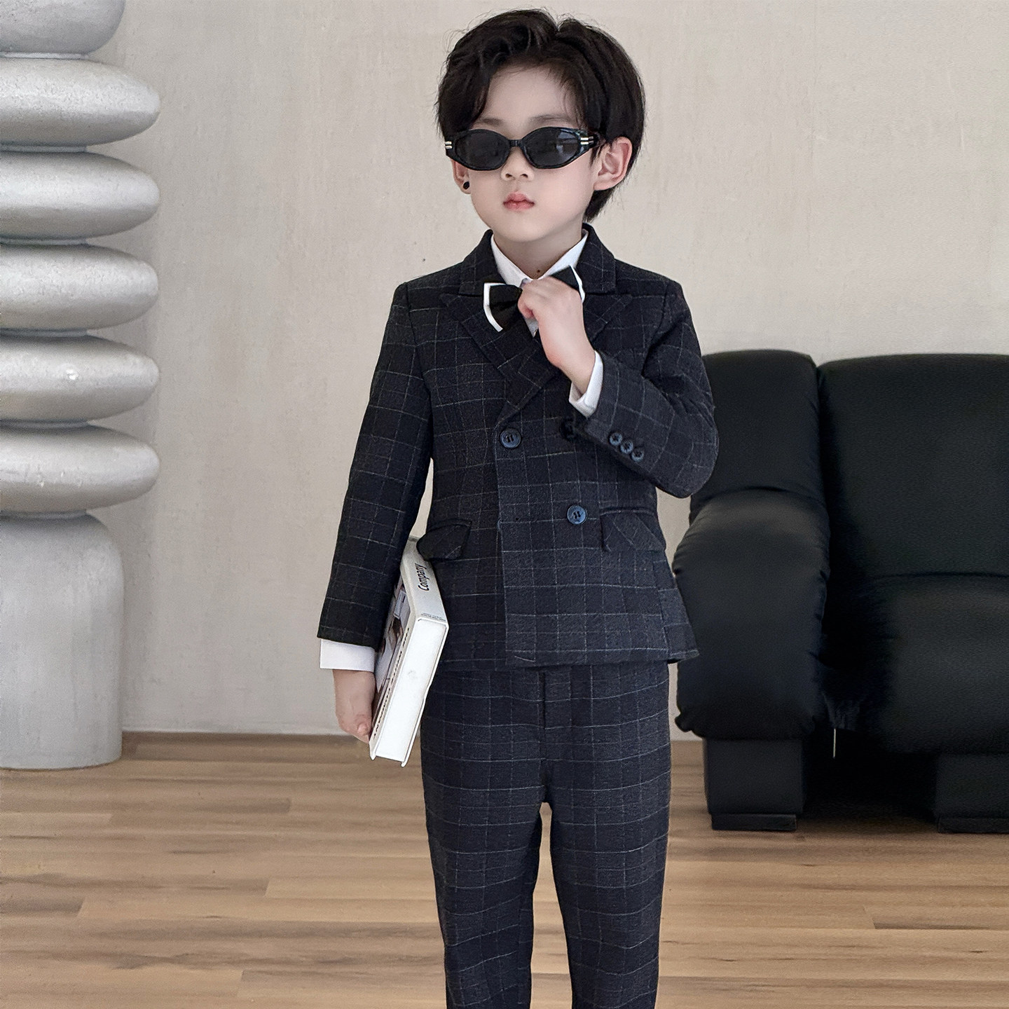 男童2025新款西装套装绅士西服
