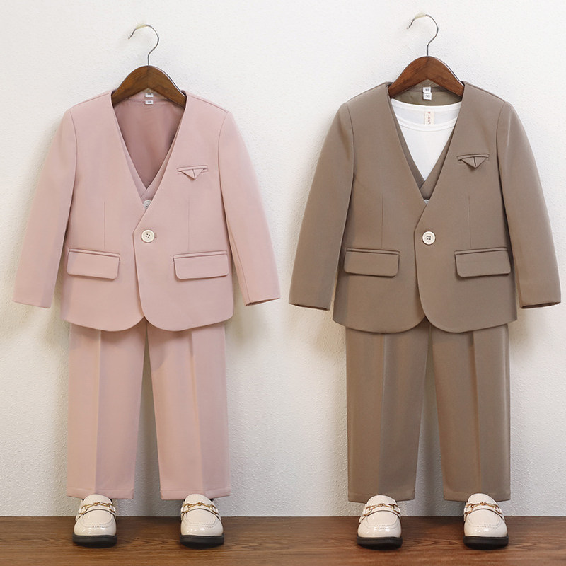 男童西装2026春季新款帅气小主持人婚礼花童礼服儿童休闲西服套装