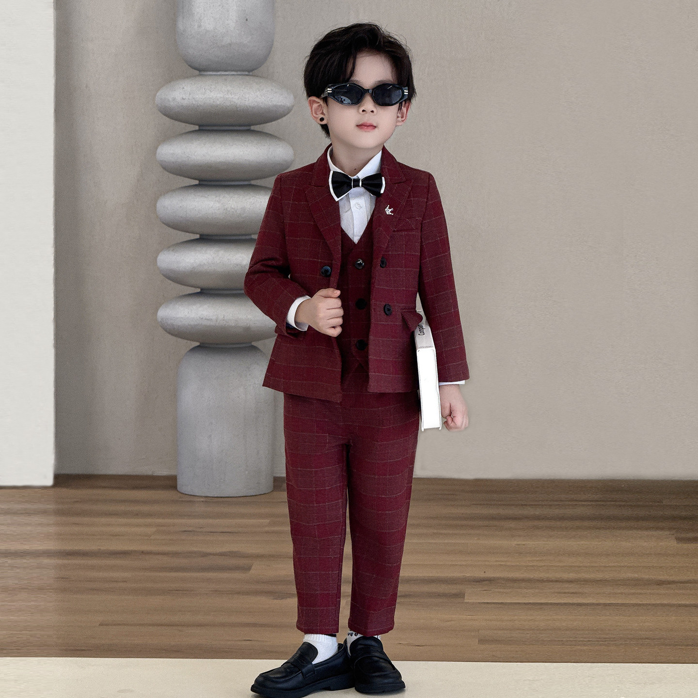 儿童英伦风西装套装秋季礼服