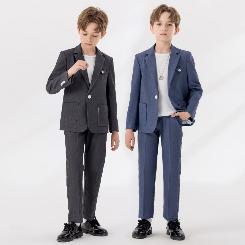 春季新品男童帅气休闲西服
