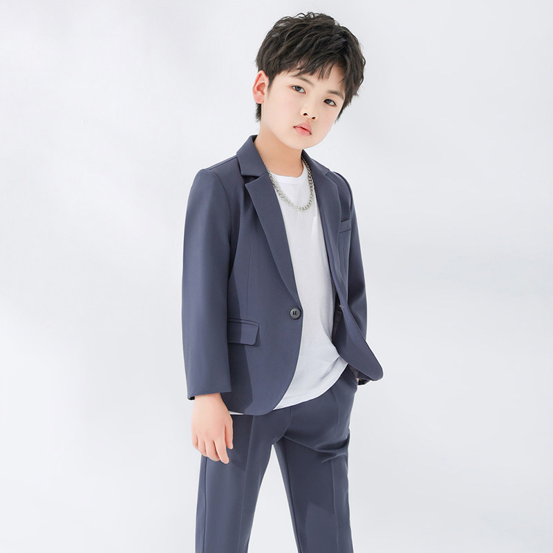 男童休闲套装2025年新款儿童春秋洋气主持人花童小潮