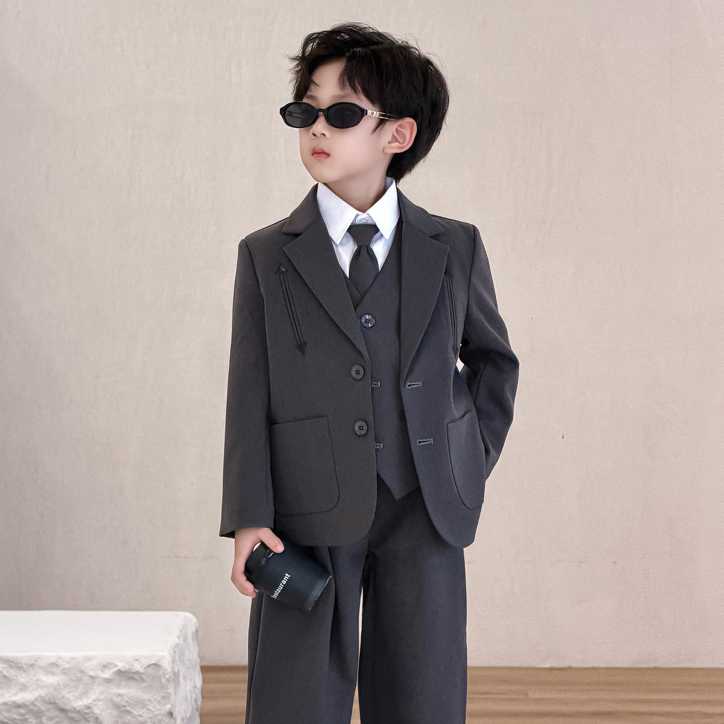 儿童英伦风高端小主持礼服正装