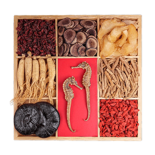 和道家灵芝鹿茸人参枸杞黄精党参枸杞礼盒滋补泡酒送父母长辈礼盒