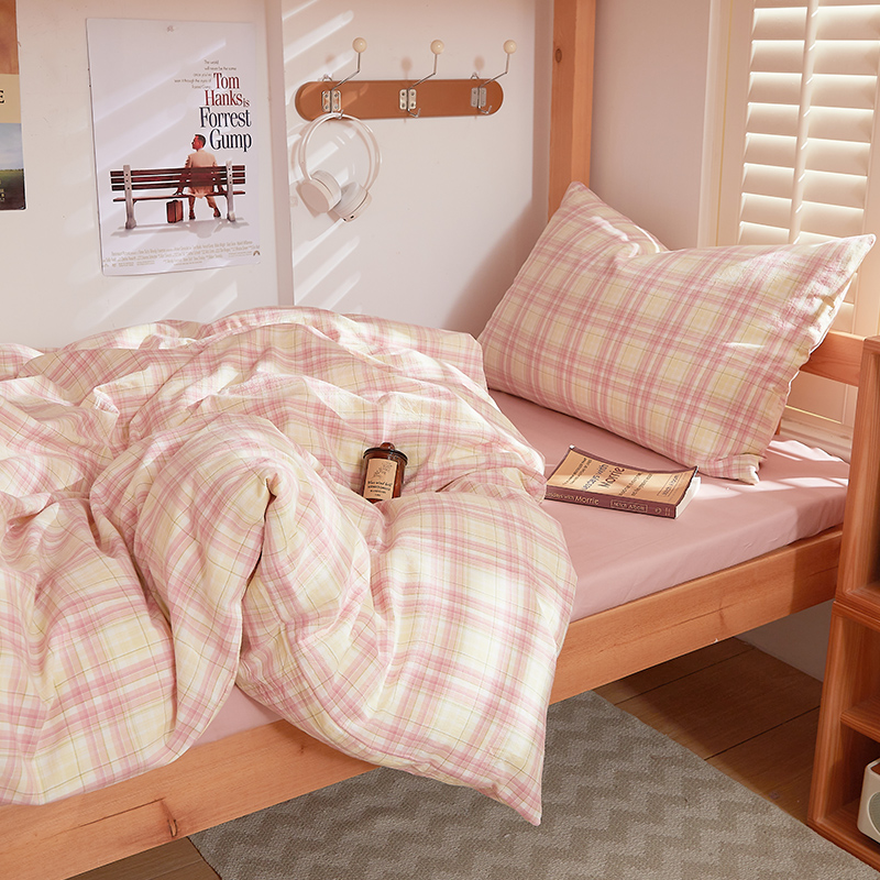 全棉学生宿舍床上用品全套