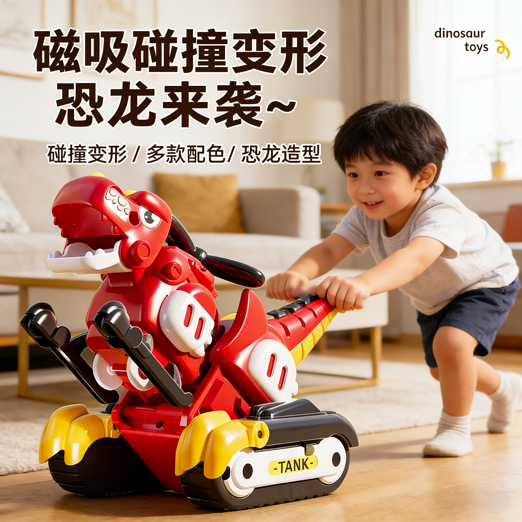 合体恐龙变形机器人变形机甲模型