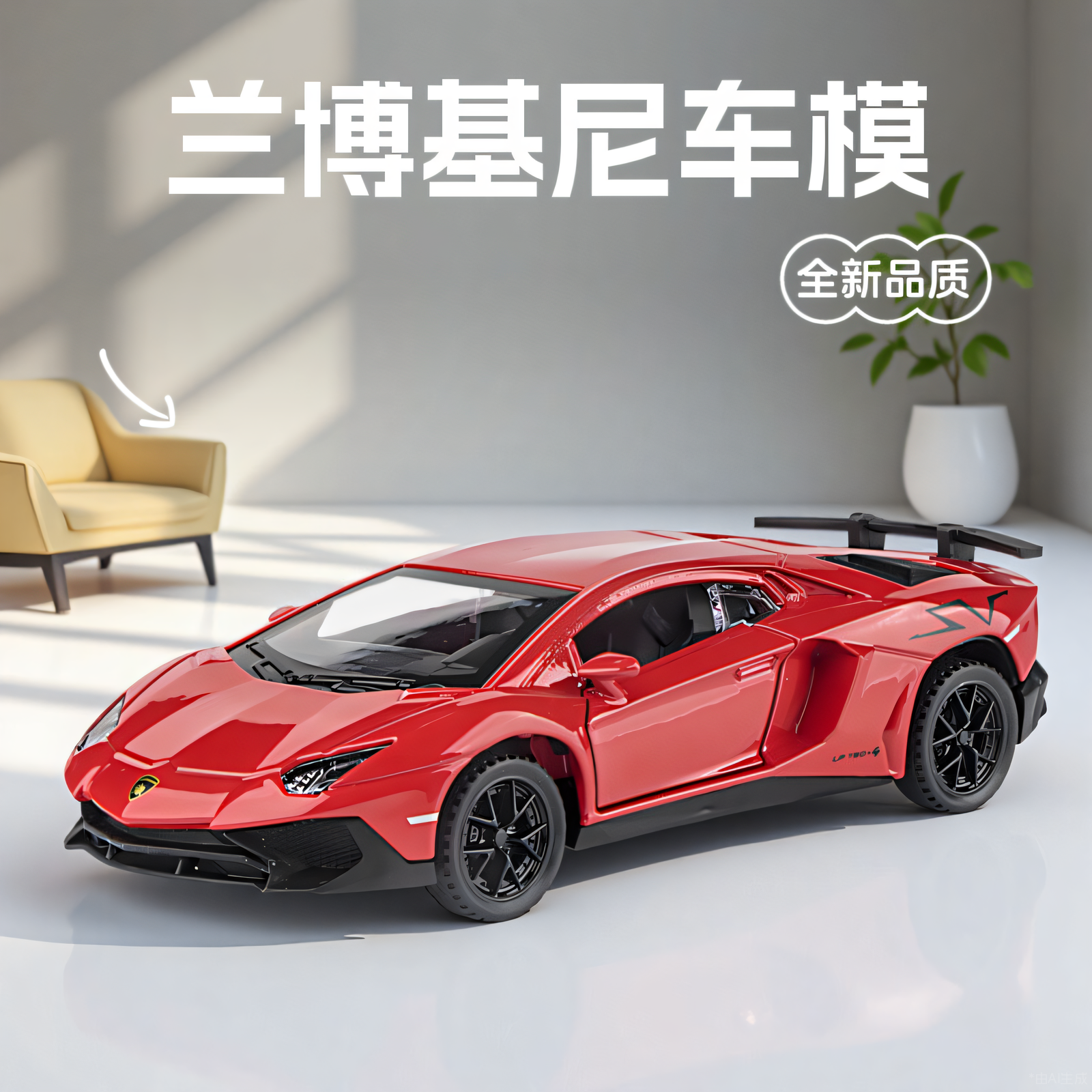 兰搏基尼合金汽车模型男孩礼物