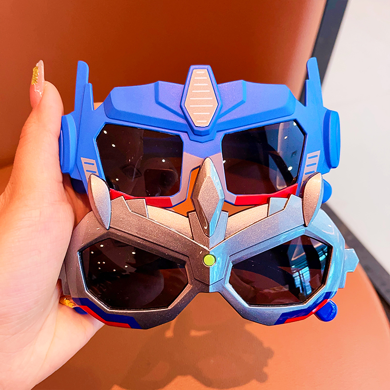 儿童墨镜夏季卡通变形金刚太阳镜奥特曼防紫外线男童女孩遮阳眼镜