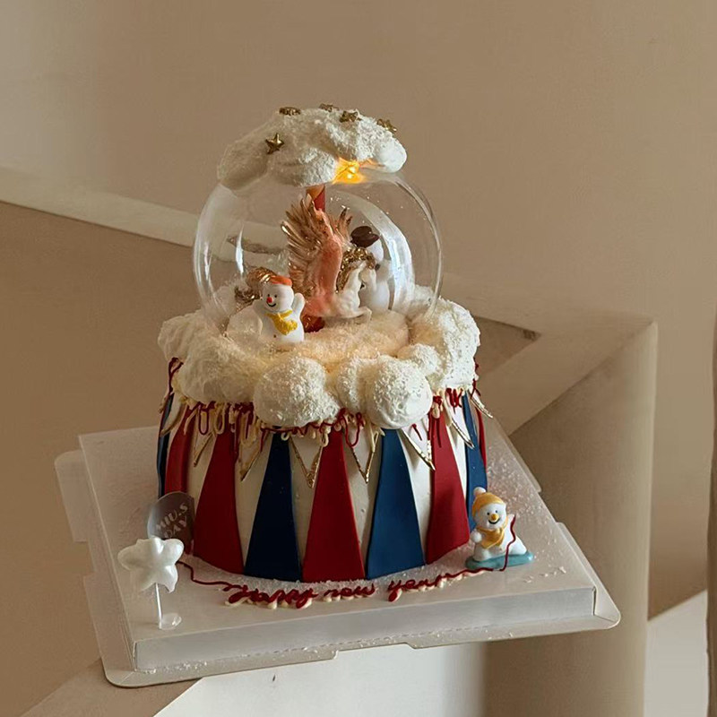 网红创意水晶球马戏团蛋糕装饰逃跑雪人星星蜡烛儿童生日装扮摆件,节庆用品/礼品,蛋糕/烘焙装饰用品,淘宝优惠券,粉丝福利购,淘宝优惠卷