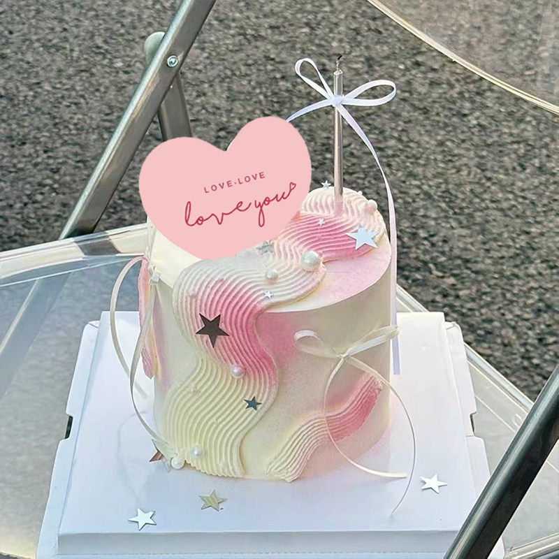 网红2.14情人节银色闪片五角星蛋糕装饰点缀爱心love卡片装扮插件,节庆用品/礼品,蛋糕/烘焙装饰用品,淘宝优惠券,粉丝福利购,淘宝优惠卷