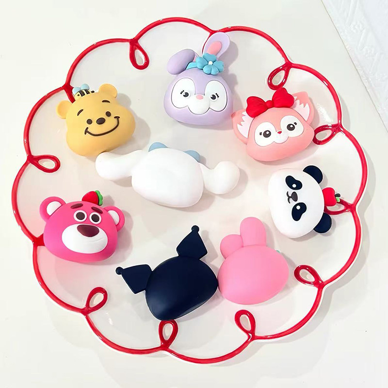 烘焙蛋糕装饰软胶立体狐狸猫咪兔子头像儿童生日派对甜品装扮摆件