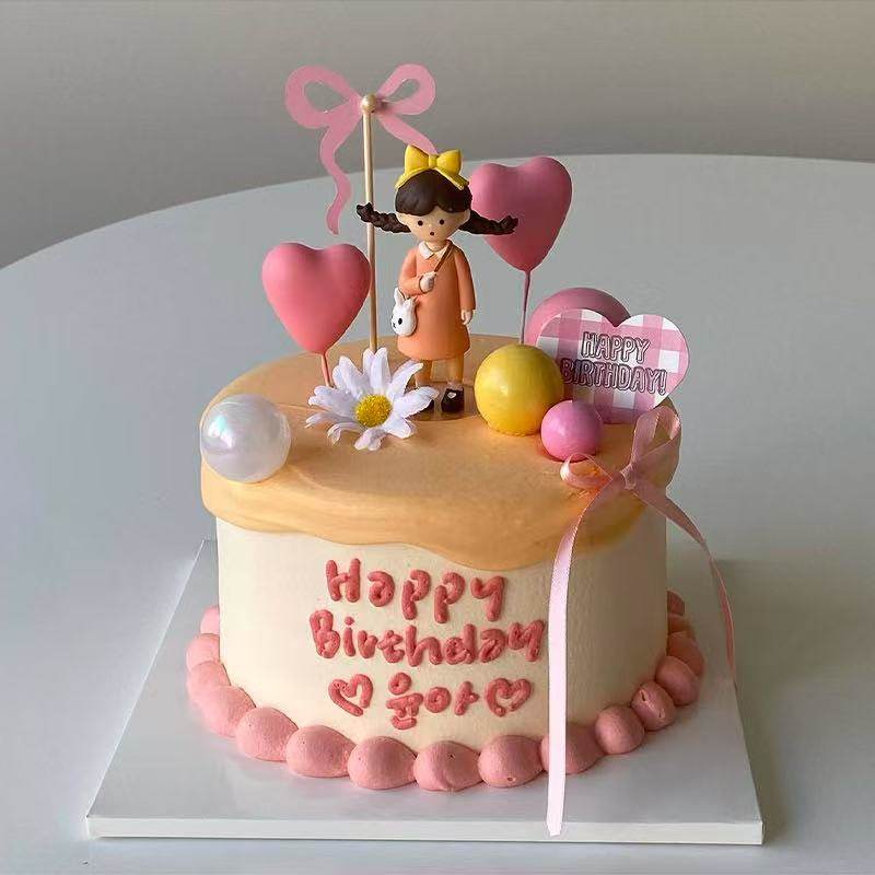 网红娜娜蛋糕装饰摆件儿童女孩可爱公主蝴蝶结生日烘焙装扮插件,节庆用品/礼品,蛋糕/烘焙装饰用品,淘宝优惠券,粉丝福利购,淘宝优惠卷