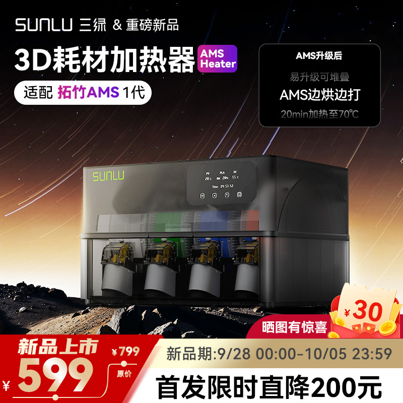 适用拓竹AMS一代焕新升级三绿AMS