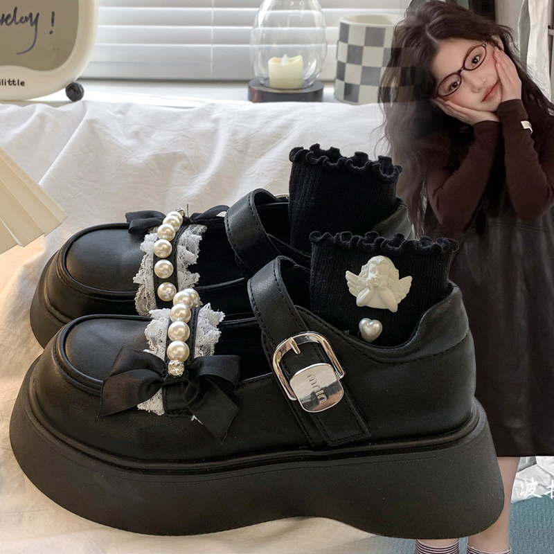 儿童时尚百搭厚底乐福鞋2026春秋新款皮面软底珍珠高级感女童皮鞋,童鞋/婴儿鞋/亲子鞋,皮鞋,淘宝优惠券,粉丝福利购,淘宝优惠卷