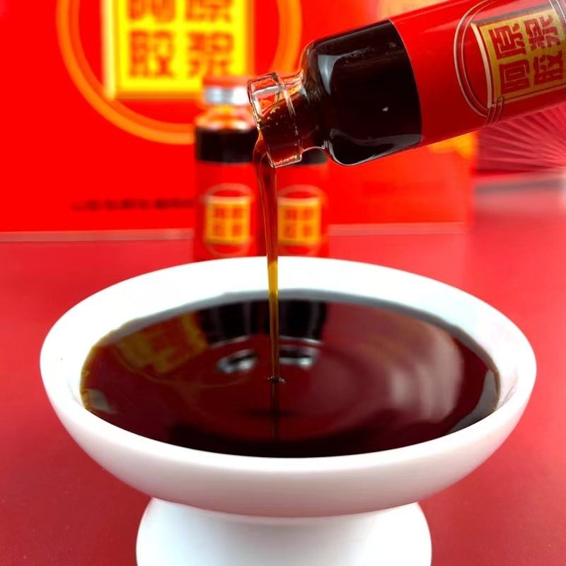 阿胶原浆饮品山东阿胶饮口服液礼盒24瓶东阿发货阿胶原浆饮送爸妈