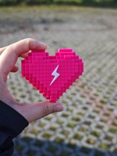 汪苏泷罗曼城爱心挂件冰箱贴十万伏特演唱会爱心磁吸贴饰车贴装饰