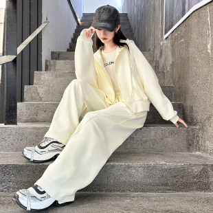 女童秋季套装2025新款儿童洋气早秋大童春秋青少年女装学生初中生