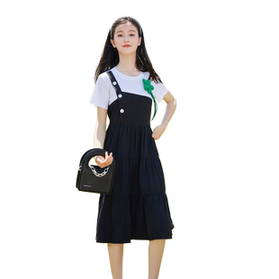 女大童连衣裙夏季2026新款儿童洋气女孩夏装薄款过膝长裙女童裙子