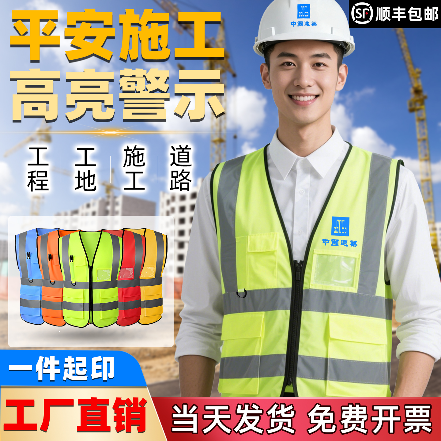 反光安全马甲背心高档衣男士高端发光工作服2025新款环卫定制logo