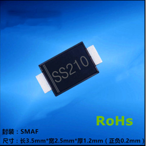 SS210F贴片肖特基二极管SMAF超薄封装 SR2100F 超薄 2A100V