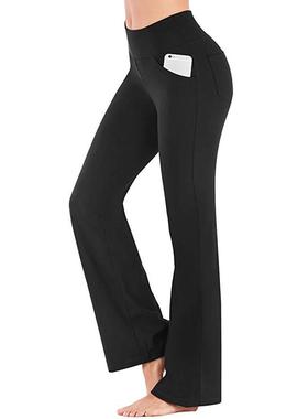 Women's wide leg pants that can be worn externally, high