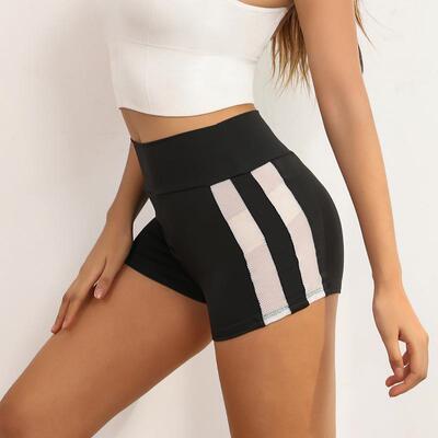 High fastness fixed color high waist cinched hollow black