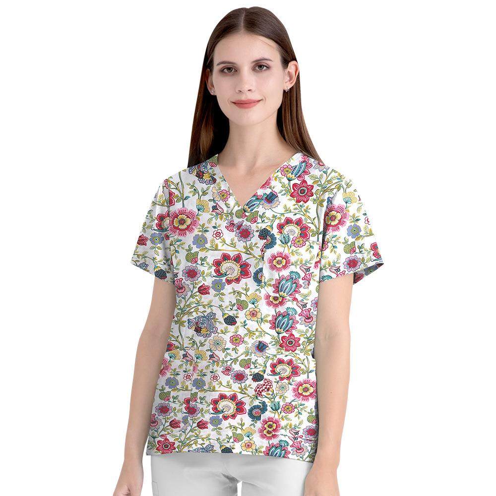 Operating room short sleeved touring clothes, pet printed