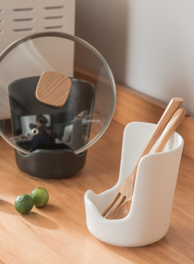 家用陶瓷厨房锅盖架台面勺子架砧板锅铲置物架收纳坐式放锅盖神器