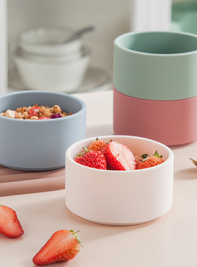 日式食品级硅胶舒芙蕾烤碗烤箱微波炉硅胶碗甜品碗烘焙模具可蒸煮