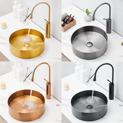 304不锈钢台上盆颜色多选可定制