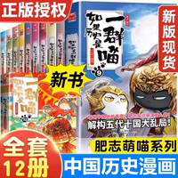 如果历史是一群喵全套13册正版肥志著 大明皇朝小学生漫画历史故事书籍适合儿童看的假如历史是一群喵13季猫全集风华王朝